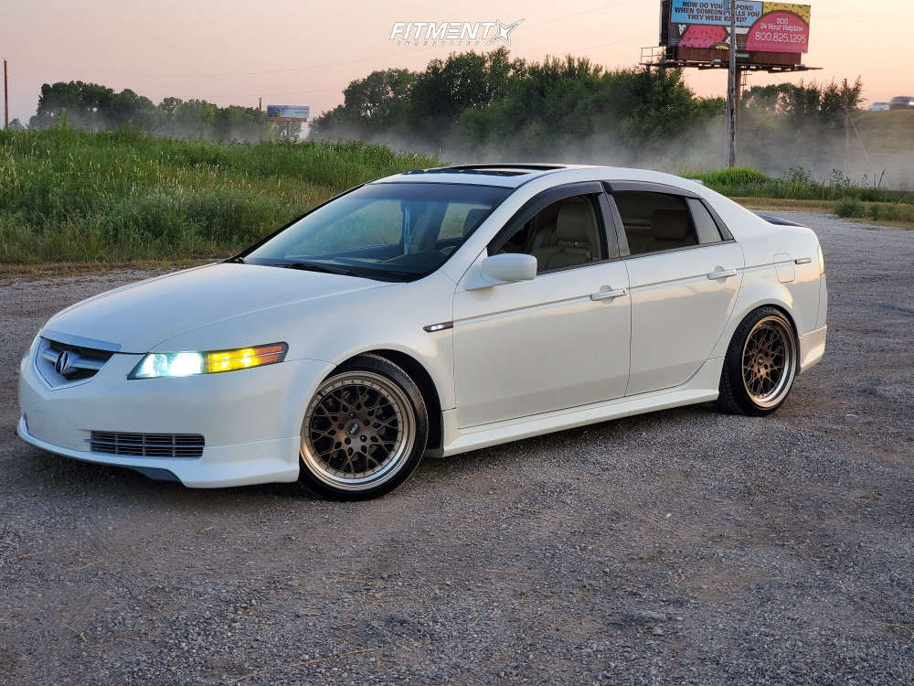 2006 Acura TL Base with 18x9.5 ESR Cs3 and Continental 225x40 on Lowering  Springs | 1233408 | Fitment Industries