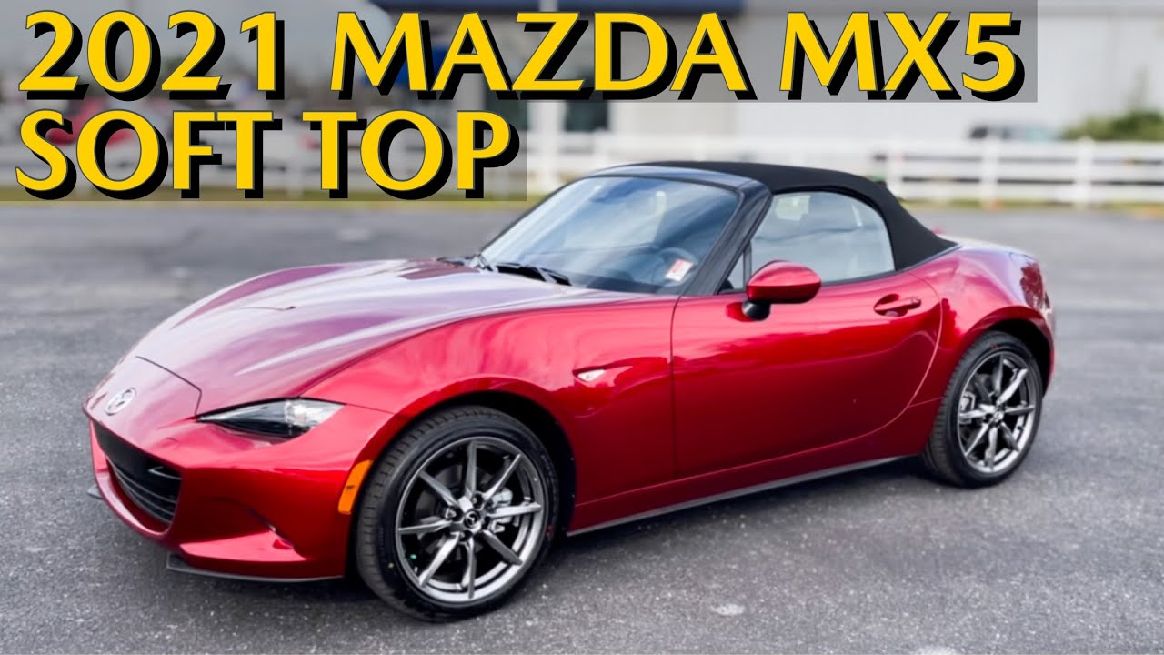 First Look | 2021 Mazda MX-5 Miata GT Soft Top in Soul Red Crystal - YouTube
