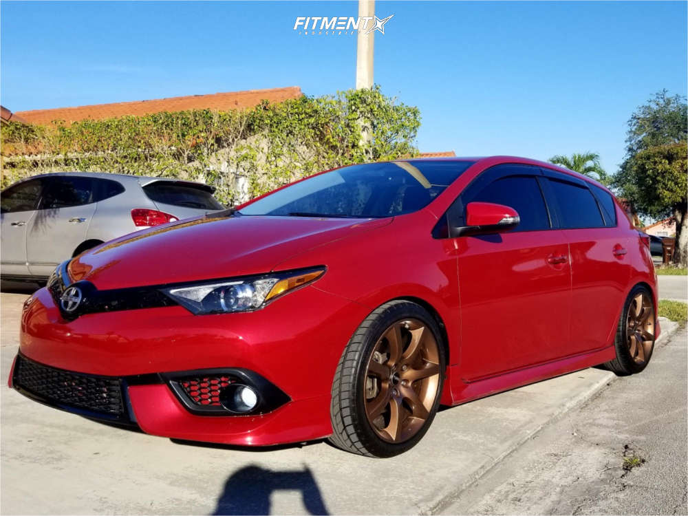 2016 Scion IM Base with 18x8 OEM Wheels and Nitto 225x40 on Lowering  Springs | 555599 | Fitment Industries
