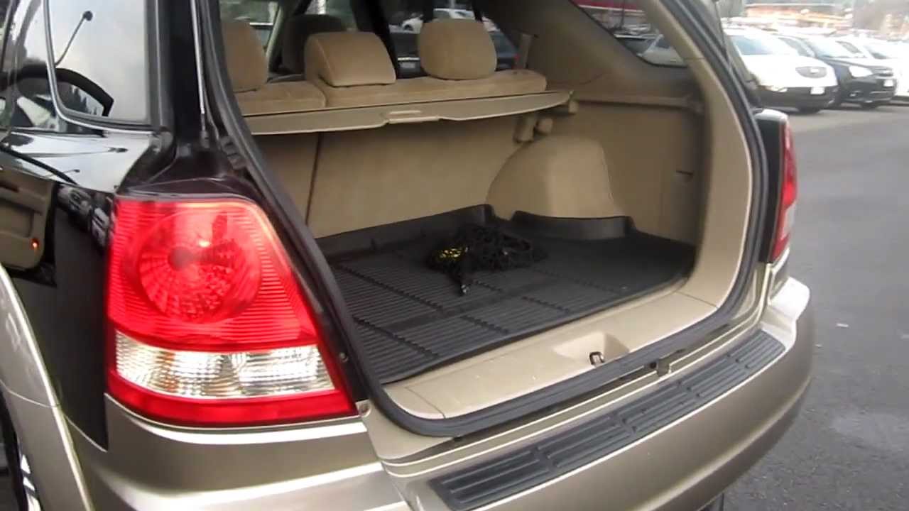 2006 Kia Sorento 4WD, Black/Stone - Stock# K1307311 - Interior, rear -  YouTube
