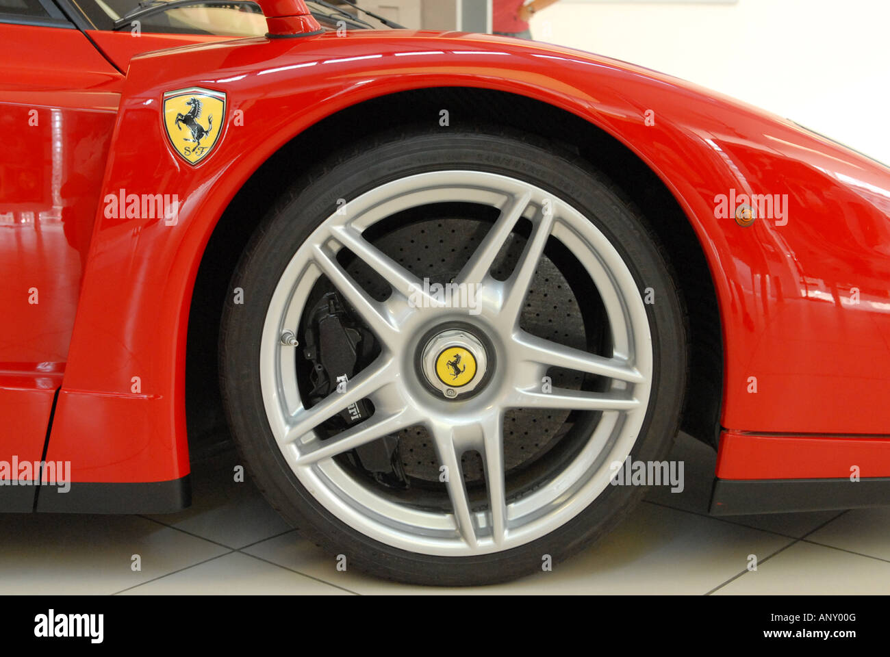 Ferrari Enzo wheel Maranello Italy 22 07 2006 Stock Photo - Alamy