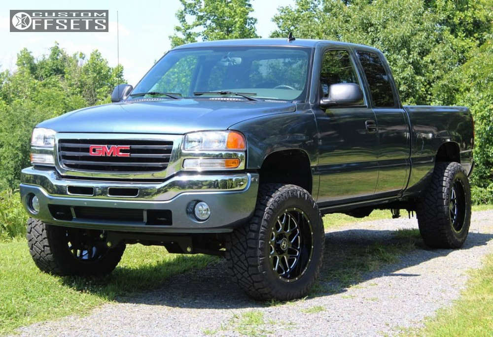 2007 GMC Sierra 1500 Classic with 20x10 -19 Hostile Sprocket and 35/12.5R20  Nitto Ridge Grappler and Suspension Lift 6" | Custom Offsets